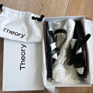 Theory Leather Brianne Sandals